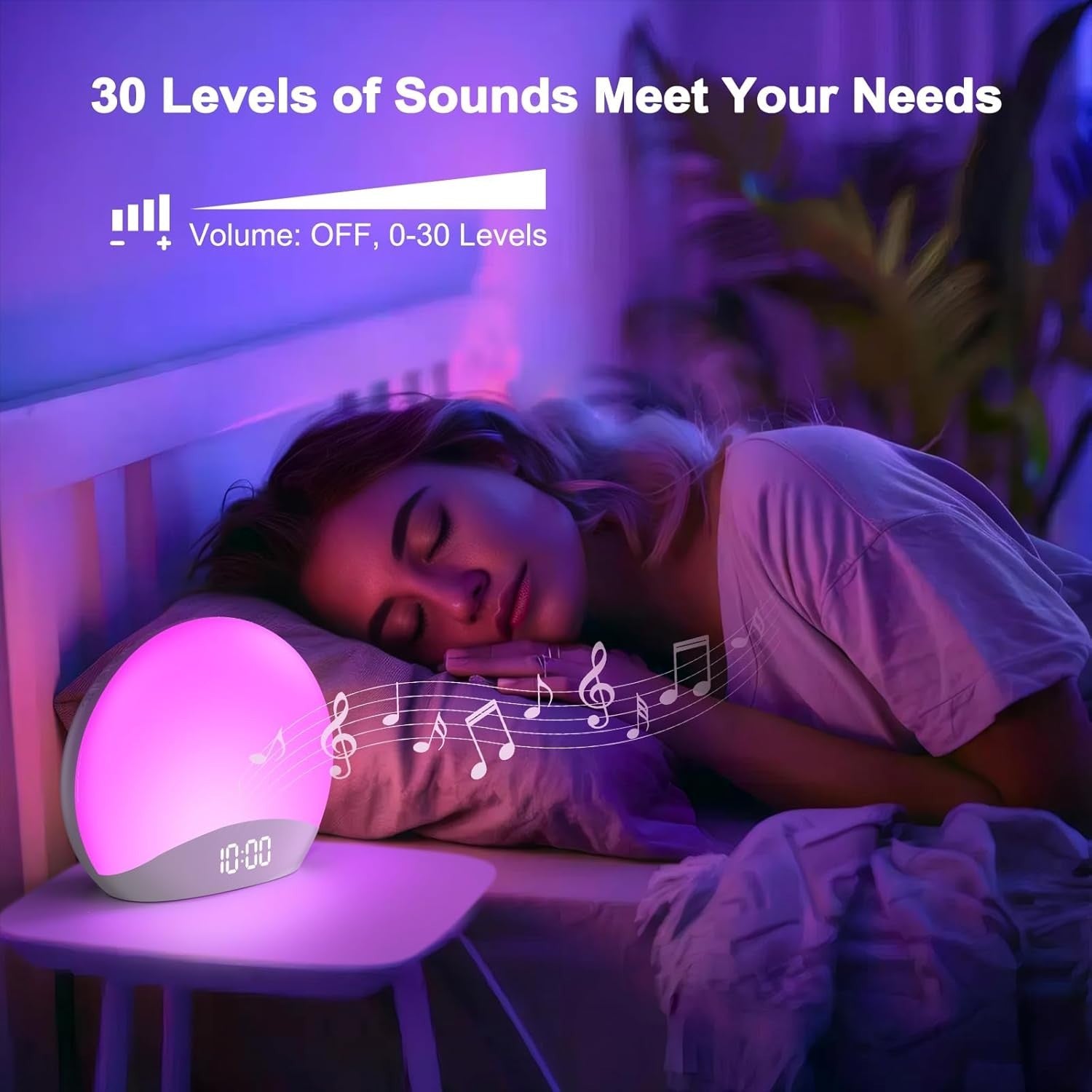 Sunrise Alarm Clock with 26 Sleep Sounds, Night Light & Digital Clock