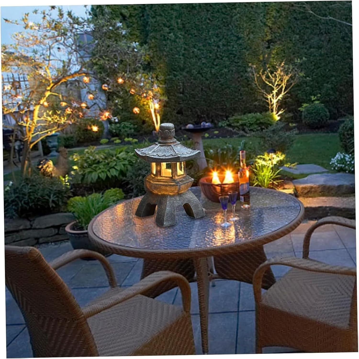 Solar Pagoda Lantern Statue – Japanese Zen Garden Ornament (Style 2)
