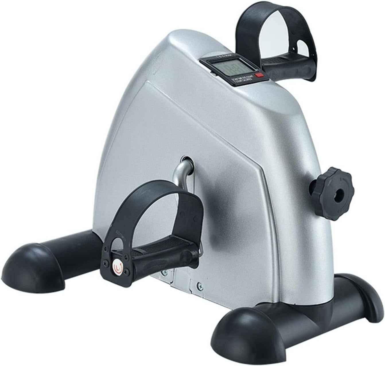 Compact Pedal Exerciser LCD Adjustable Resistance Seated Arm Leg