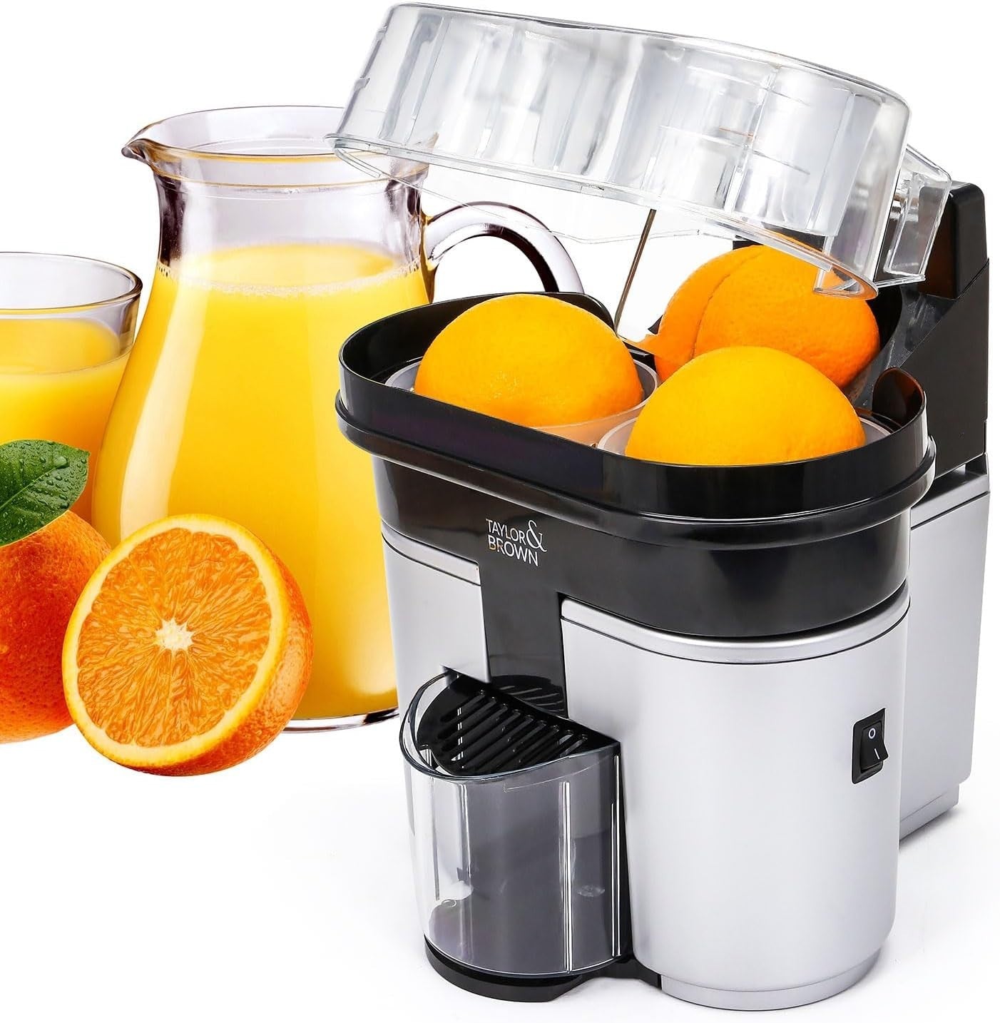 Electric Twin Citrus Juicer 90W Anti Drip Fast Lemon Orange Squeezer