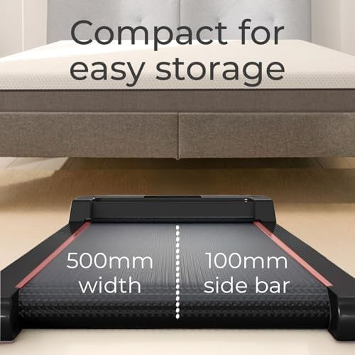 Portable Under Desk Walking Treadmill LED Display Adjustable Speed Home Office