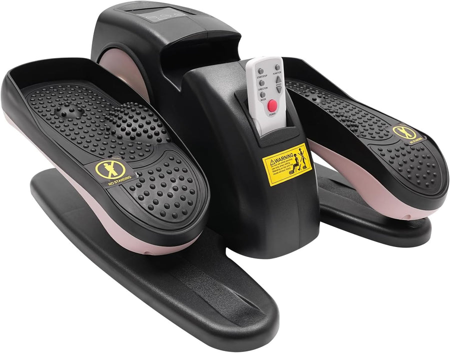 Under Desk Elliptical Machine Quiet Electric Seated Pedal Exerciser Remote