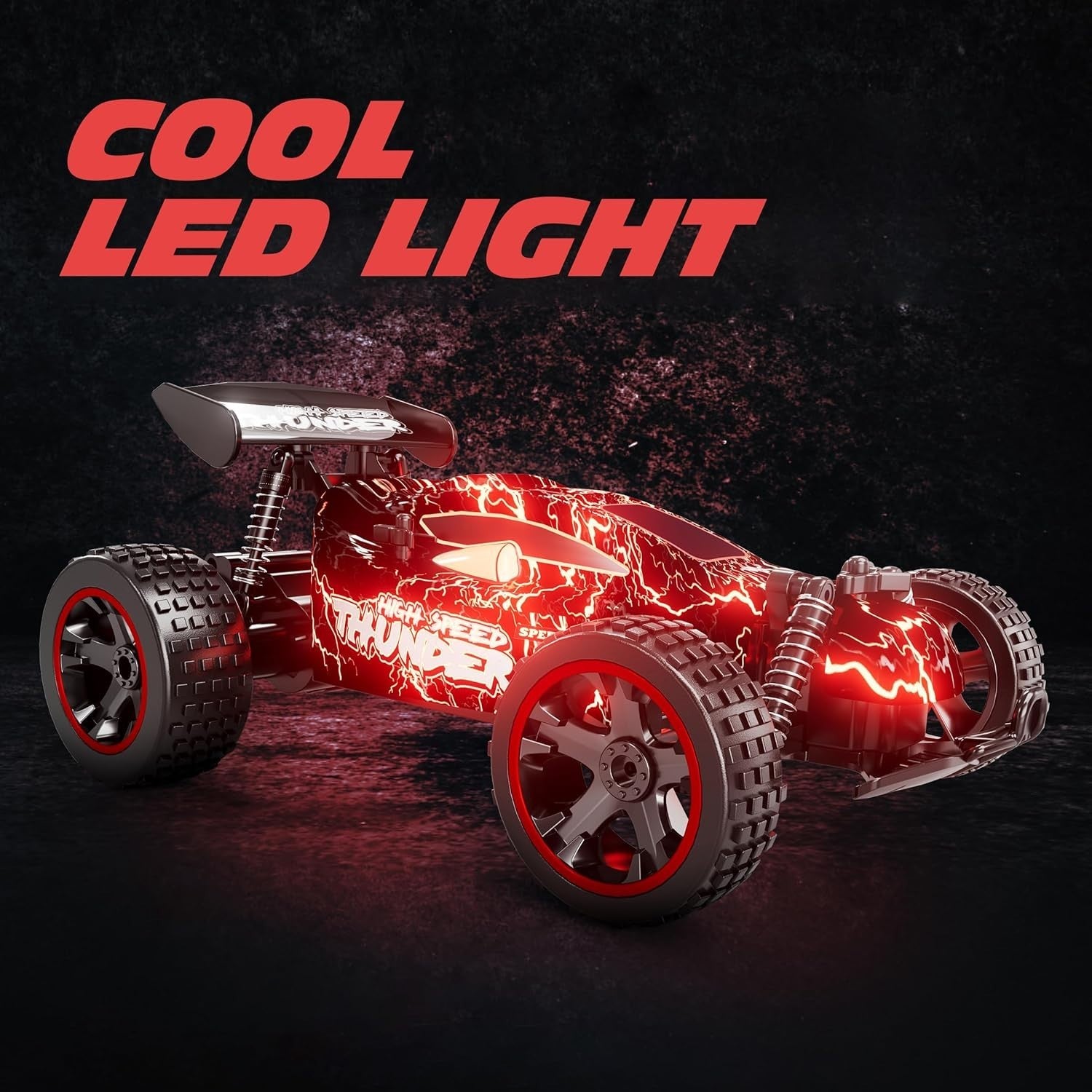 Remote Control Car 1:18 Scale 20KM/H LED RC Car Toys Gift for Boys & Girls