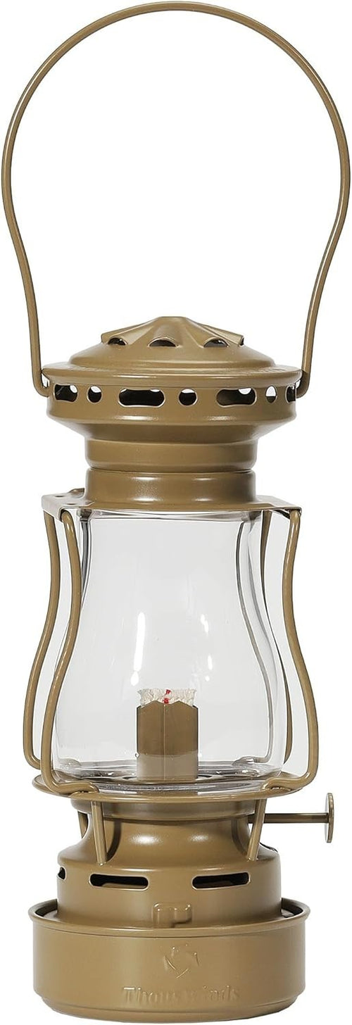 Khaki Paraffin Lantern Stainless Steel 110ml Outdoor