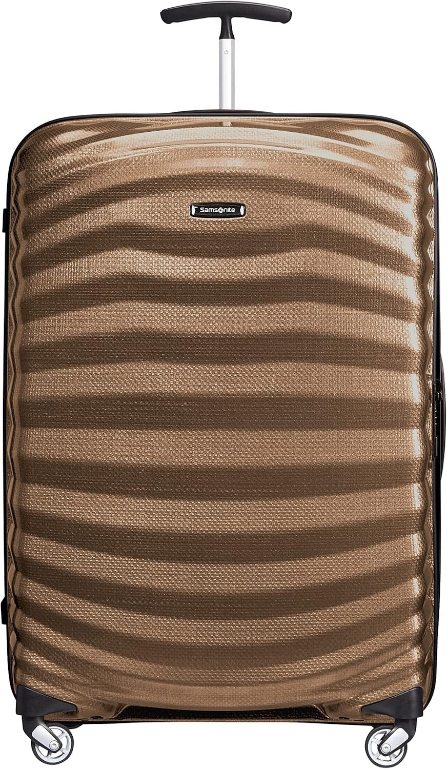 Large Lightweight Hard Shell Spinner Suitcase Shock Resistant 75cm 99L Sand