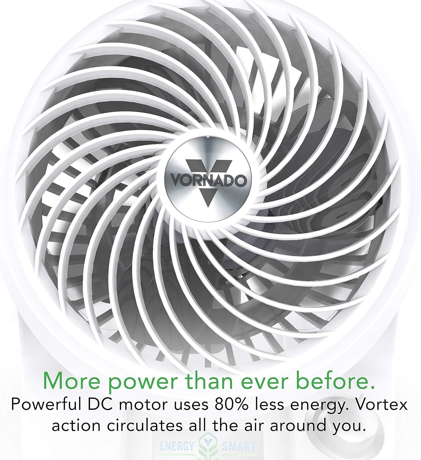 Compact Air Circulator Fan – Quiet 2-Speed Cooling Desk Fan Adjustable Tilt