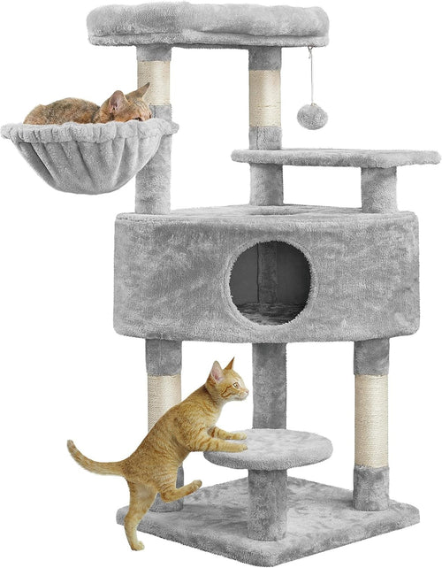 117cm Cat Tree Tower Condo with Hammock Sisal Scratching Posts Indoor Cats