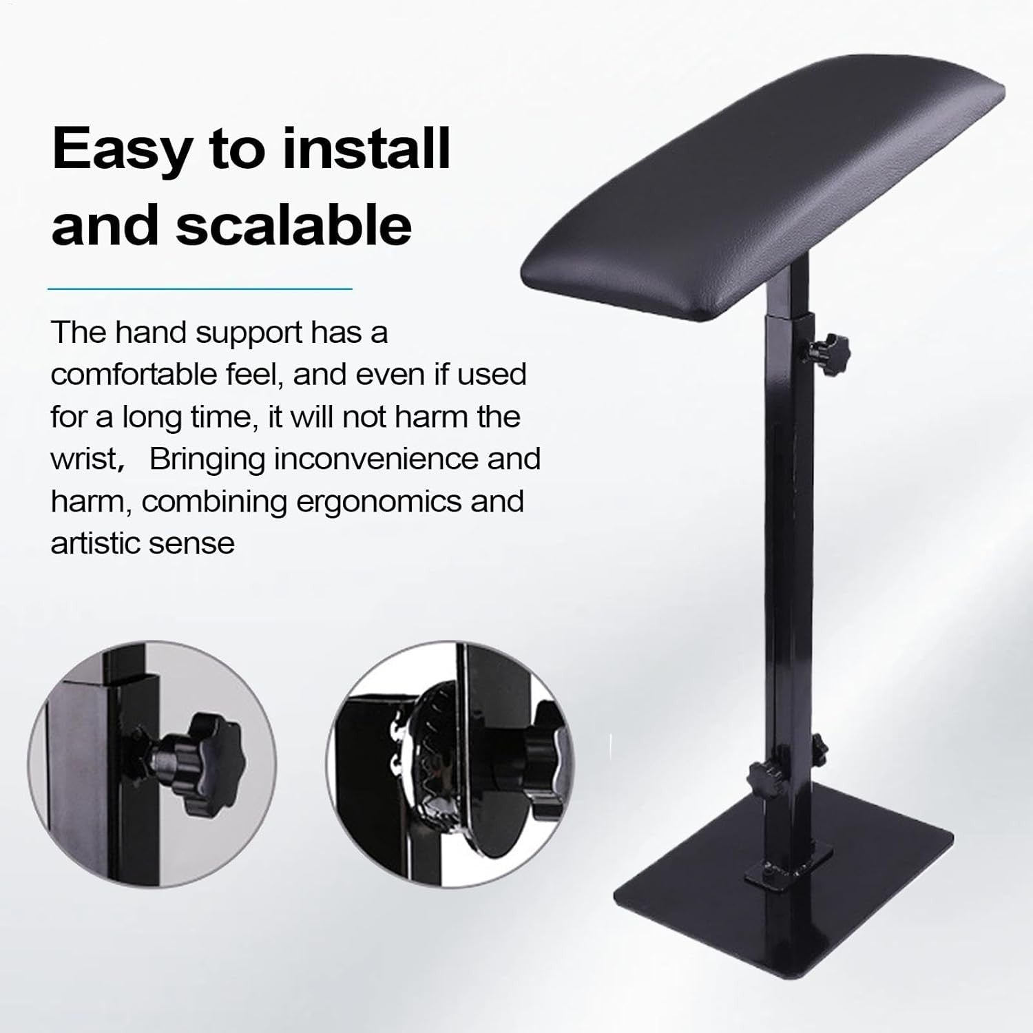 Adjustable Tattoo Arm Rest Stand Height Adjustable Padded Support Stool