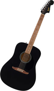 Dreadnought Acoustic Guitar Spruce Top Black Full Size