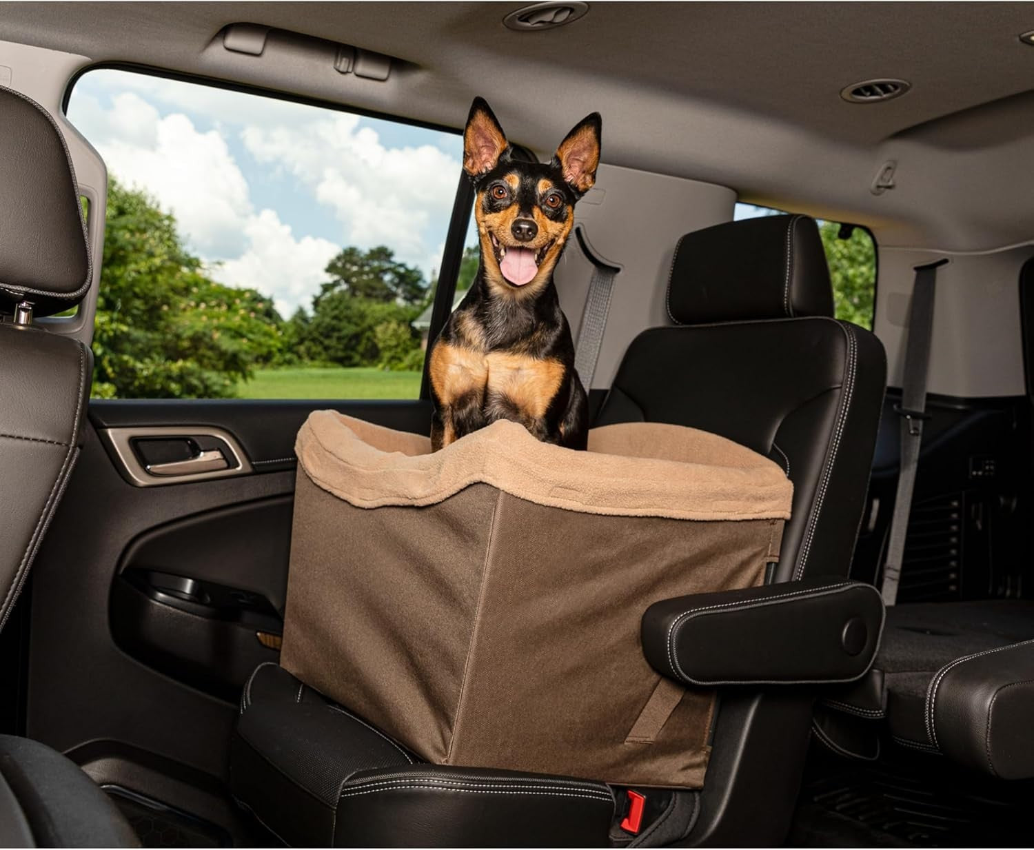 Dog Booster Car Seat Pet Travel Safety Seat Washable Fleece 14kg