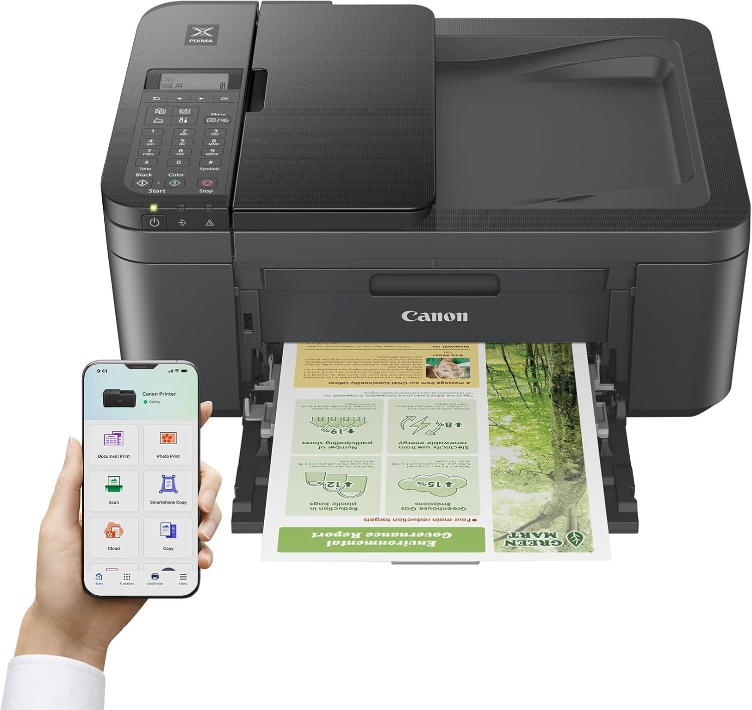 Wireless 4-in-1 Inkjet Printer | A4, 4800x1200 DPI, Auto Duplex