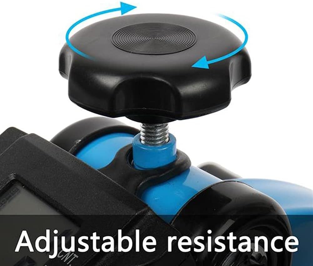 Compact Folding Pedal Trainer Adjustable Tension LCD Seated Fitness