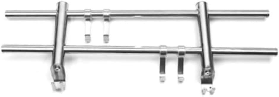 Double Stainless Steel Towel Rail Radiator 50cm Heated Clothes Dryer