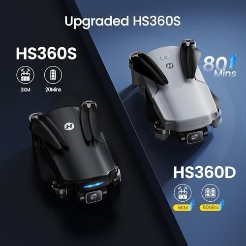 Holy Stone HS360D GPS Drone 4K Camera, 80-Min Flight, Foldable, RC Quadcopter