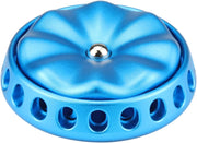 Silent Blue Metal Flower Fidget Spinner DIY Desk Coin Stress Toy