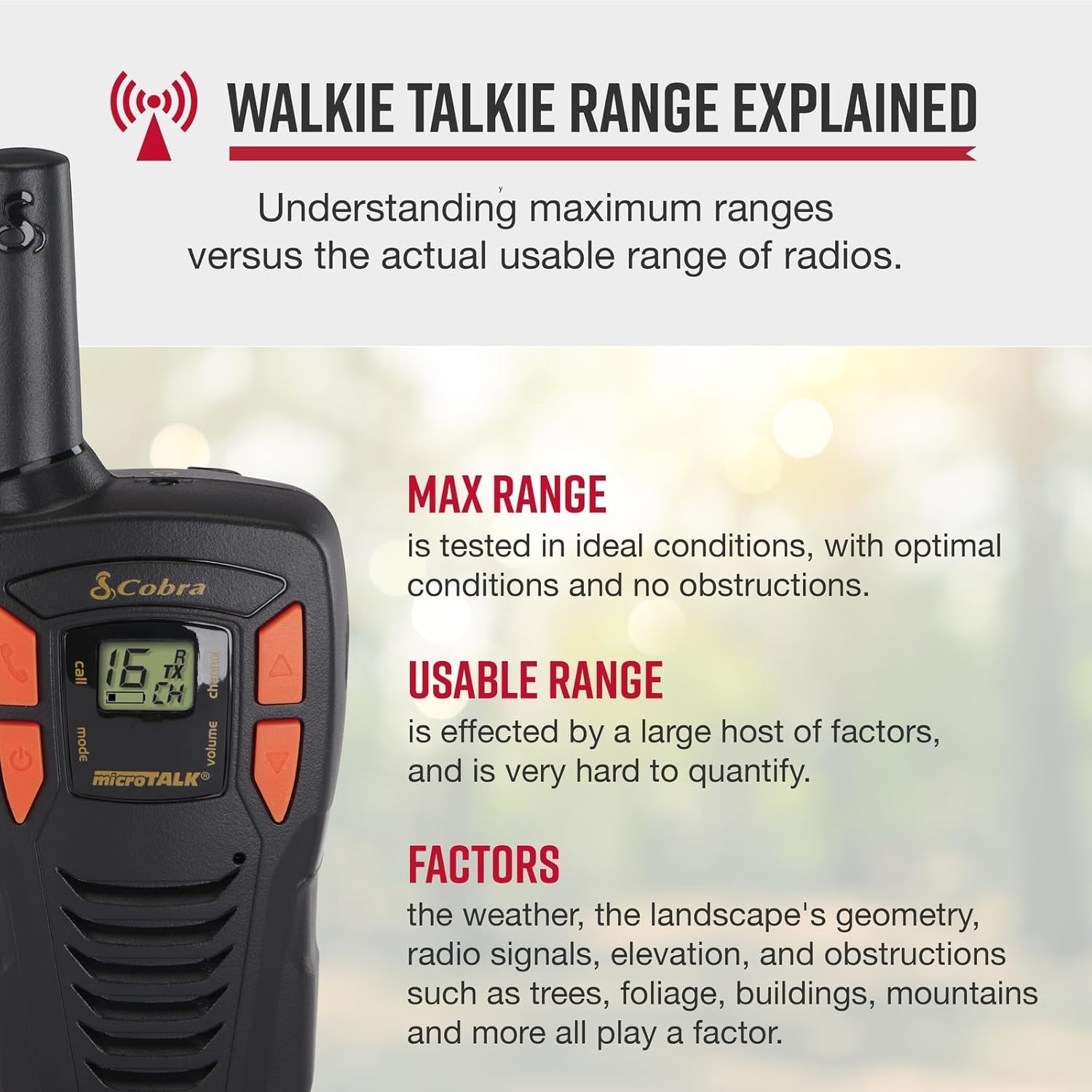 Walkie Talkies 2 Pack Long Range 5KM Rechargeable 8 Channel Radio