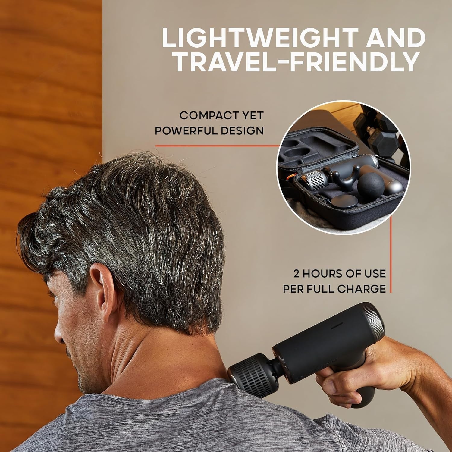 Hot & Cold Massage Gun Compact Percussion Therapy Dual Temperature Muscle Relief