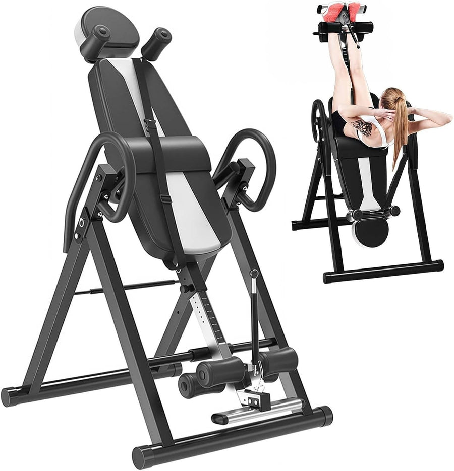Heavy Duty Inversion Table 300lb Adjustable Headrest & Belt