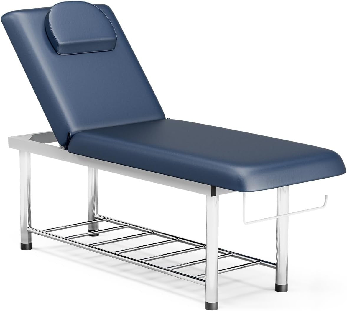 Heavy Duty Professional Massage Table Spa Beauty Bed w/ Storage Shelf Blue