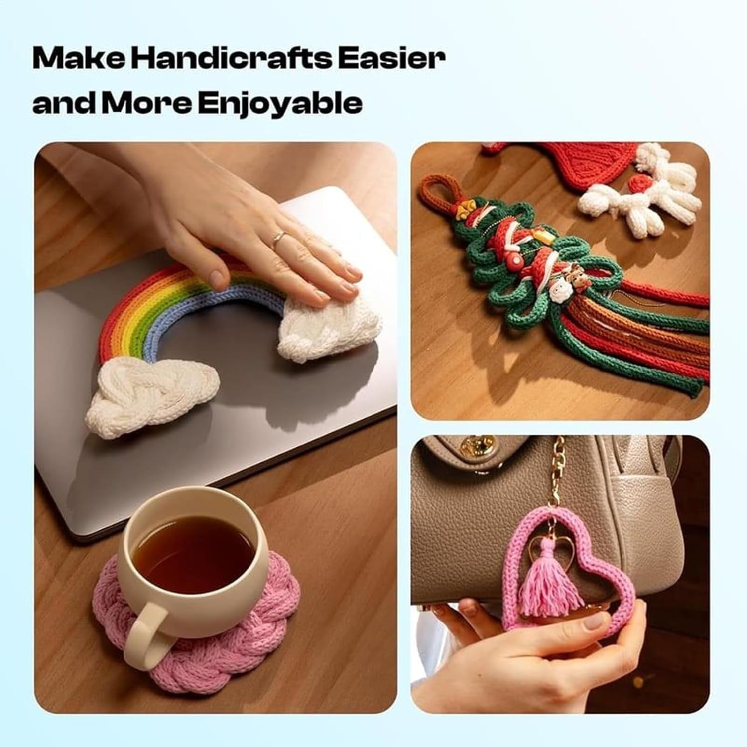 Automatic Knitting Machine Hand Crank Loom DIY Bracelet Weaving