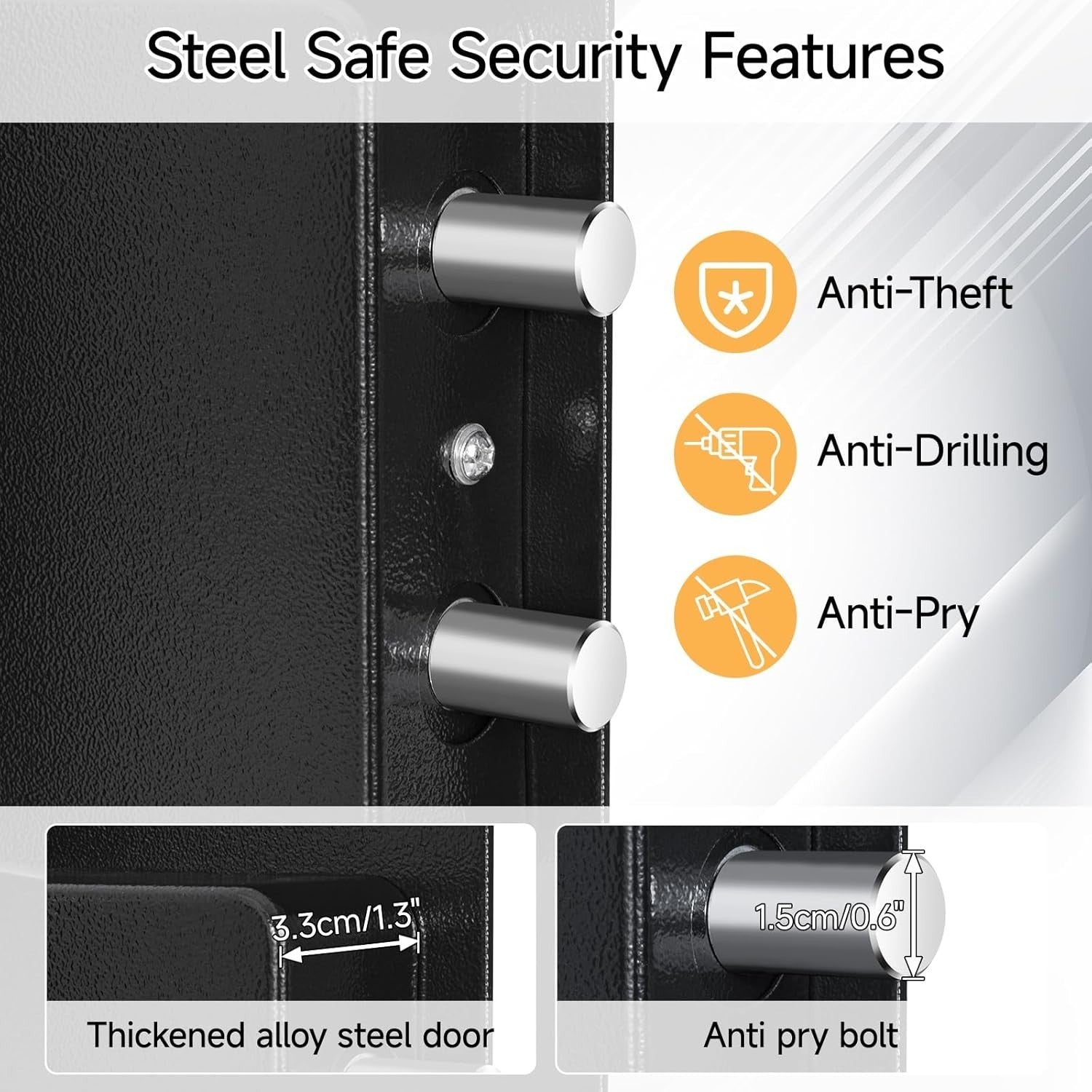 41L Digital Safe Box Fireproof Money Bag Cash Jewelry Security Safe