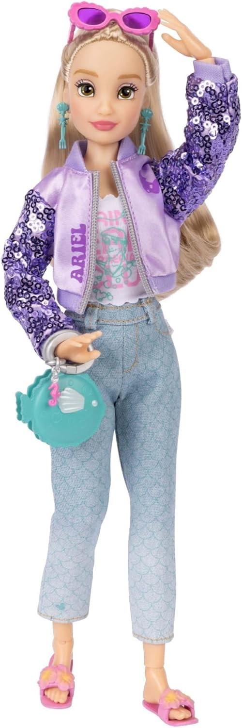 Poseable Fashion Doll 30cm with 2 Outfits Mickey Ring Gift Set