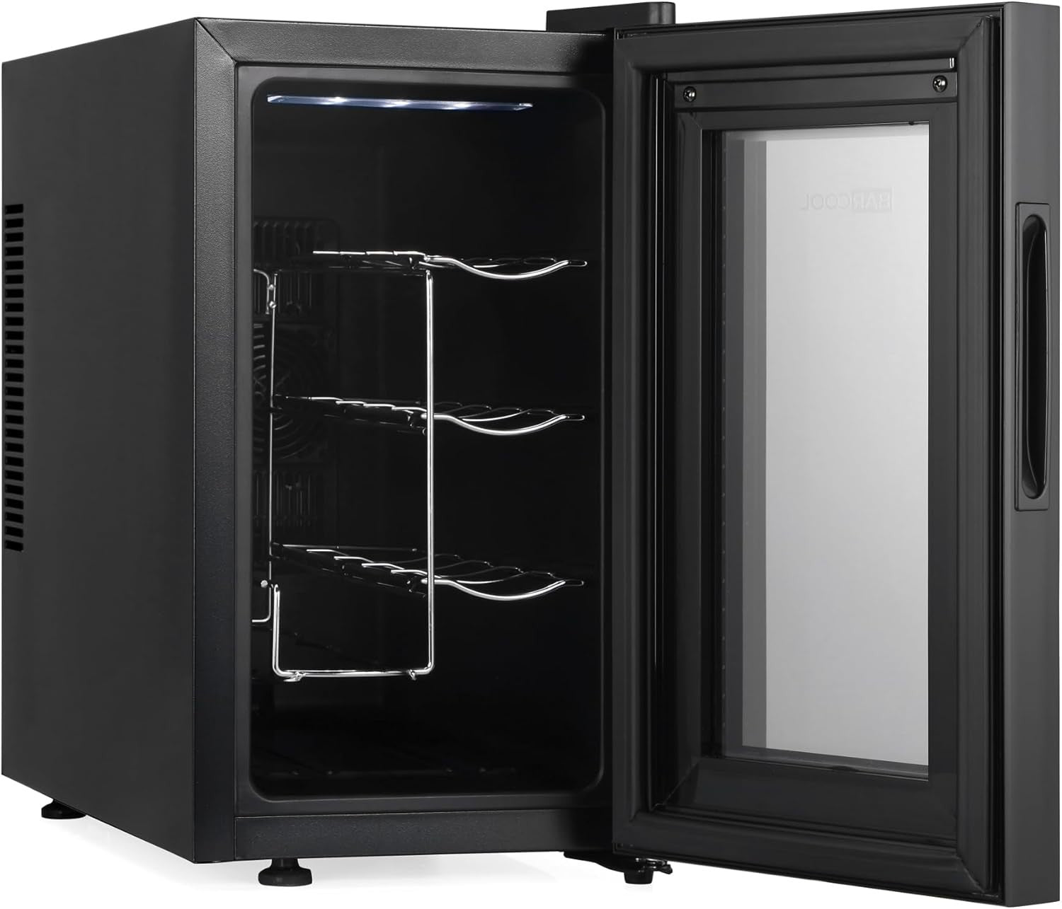8 Bottle Wine Cooler Fridge Digital Temperature Control Quiet Tabletop Chiller