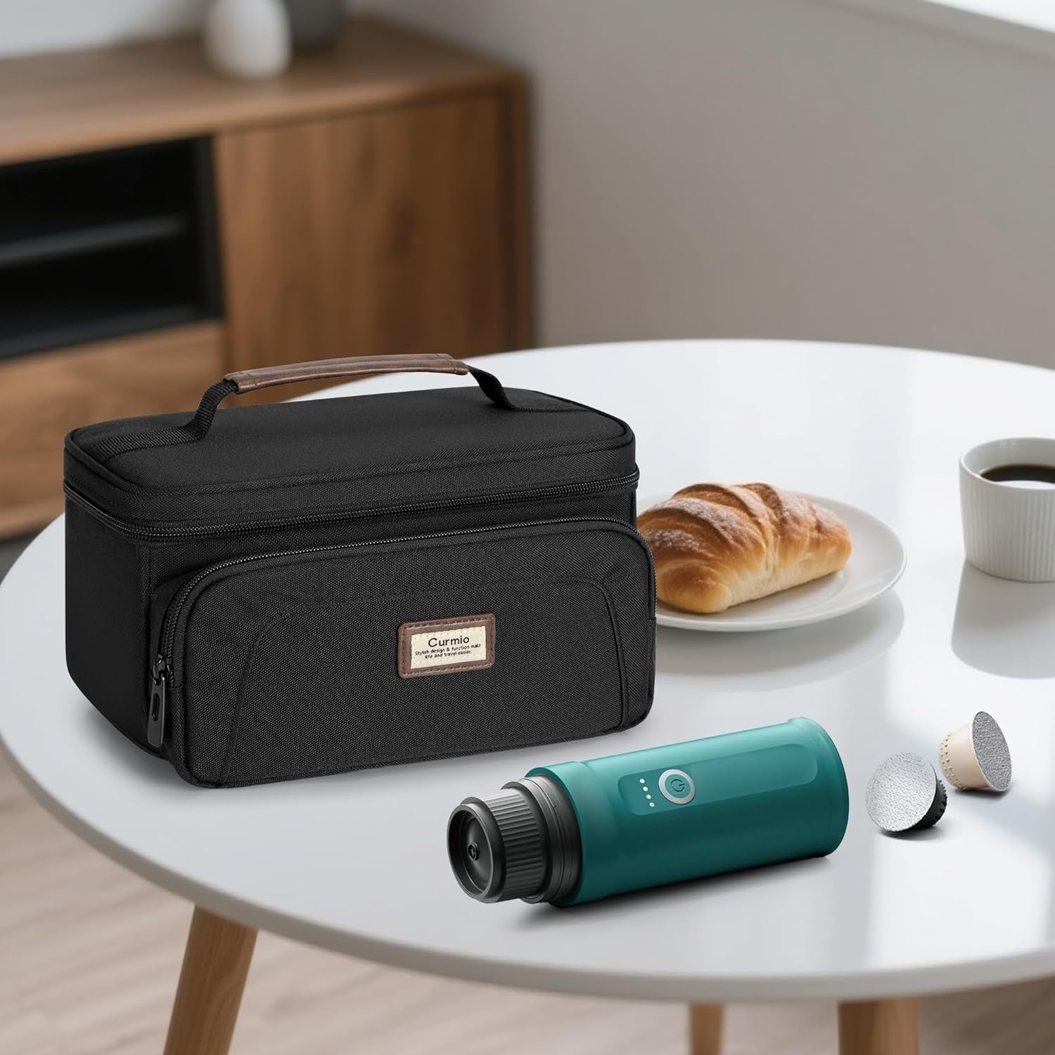 Travel Coffee Maker Carry Case for Mini Espresso Machines & Capsules | Portable