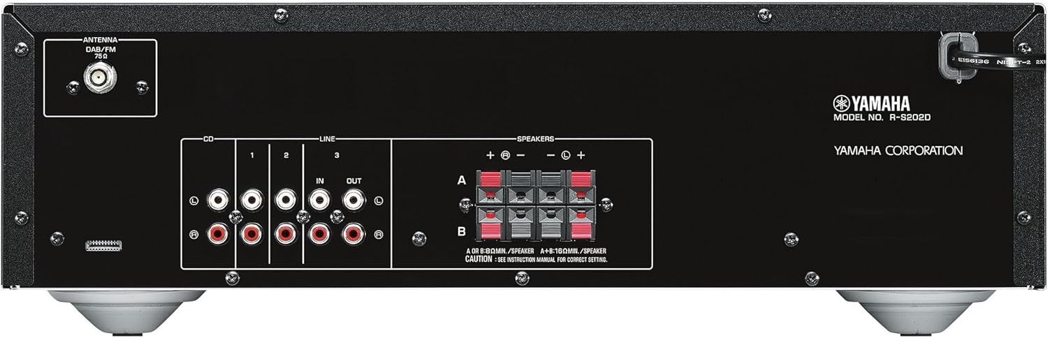 DAB FM Stereo Receiver Bluetooth 2-Speaker Output Auto Standby Headphone