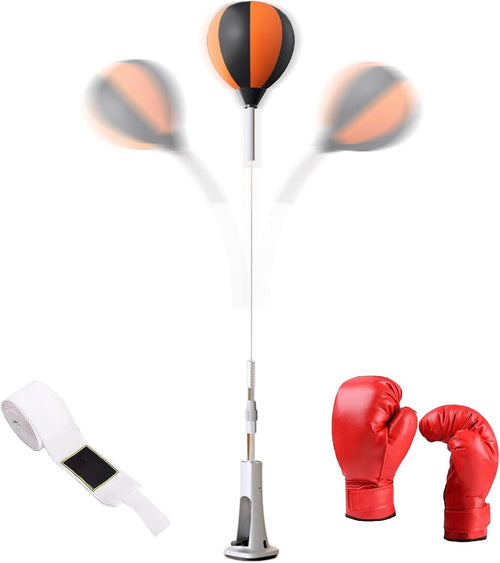 Boxing Reflex Bag With Stand Adjustable Punching Ball Home Gym