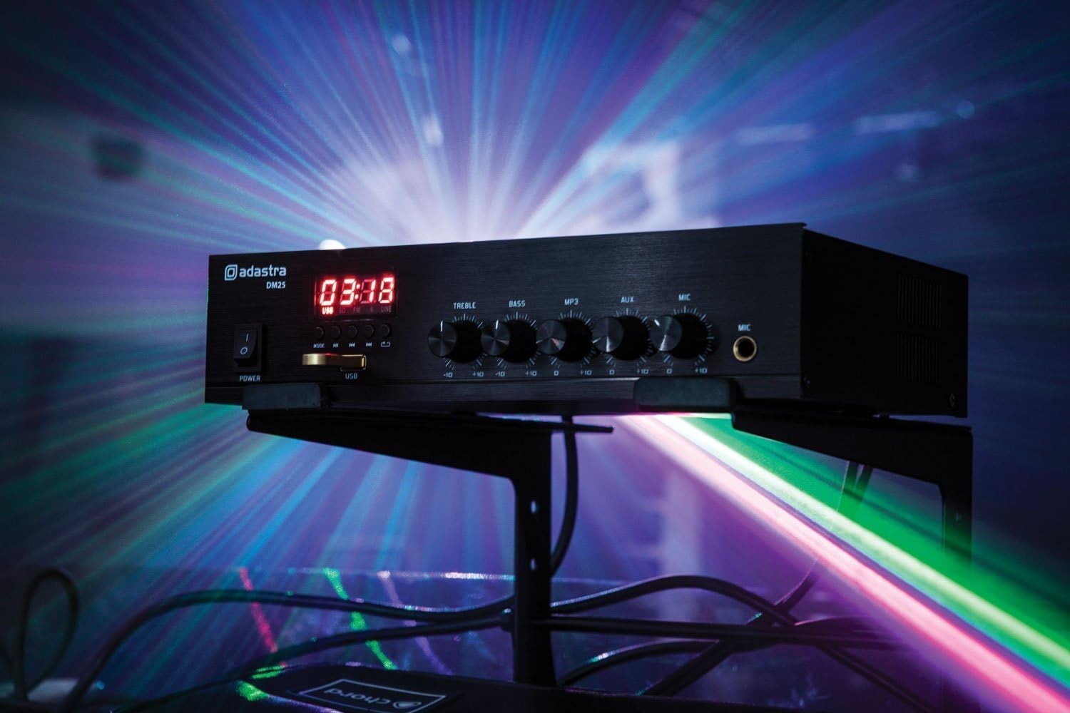 Digital 100V Mixer Amplifier 25W Bluetooth USB FM Small Sound System