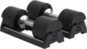 Adjustable Dumbbells 40kg Pair Drop Proof Home Gym Strength Weights Set
