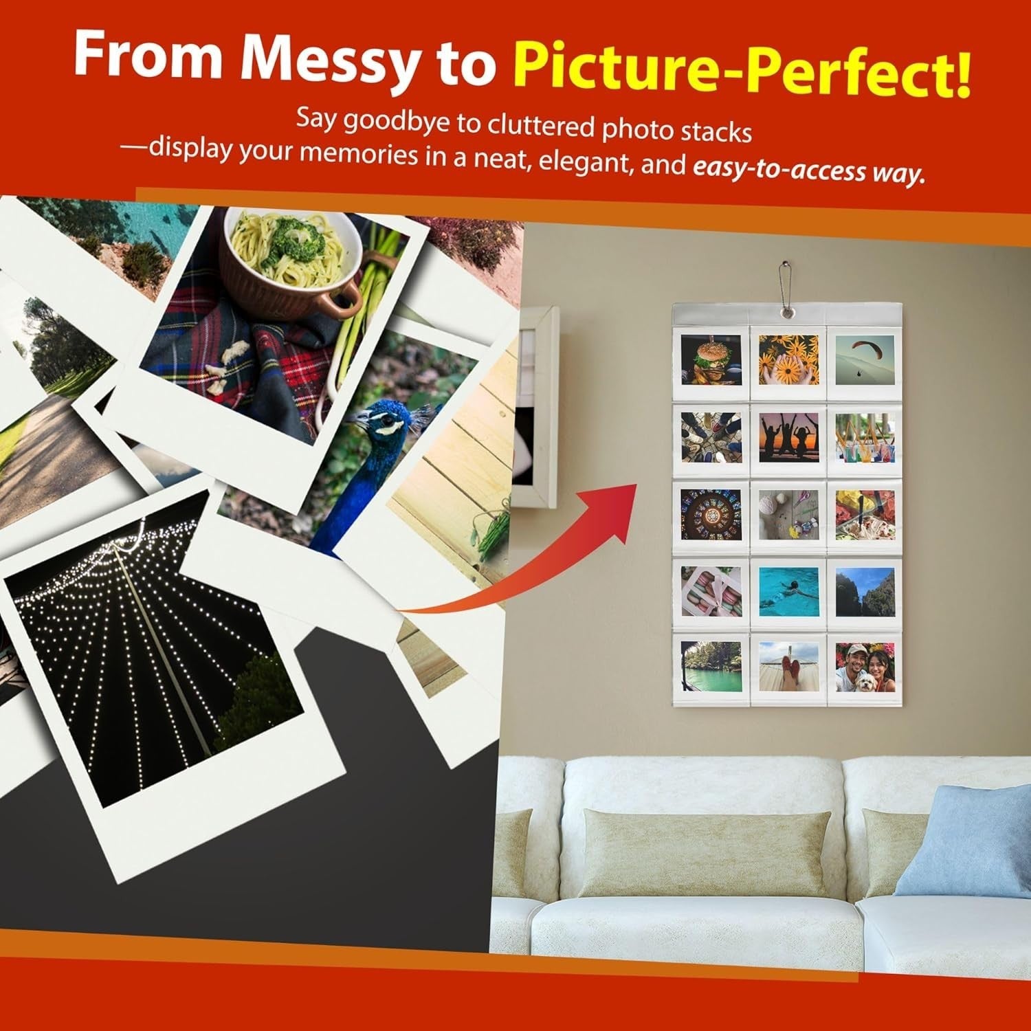 Polaroid Go Film Bundle 64 Colour Shots Wall Photo Album Kit