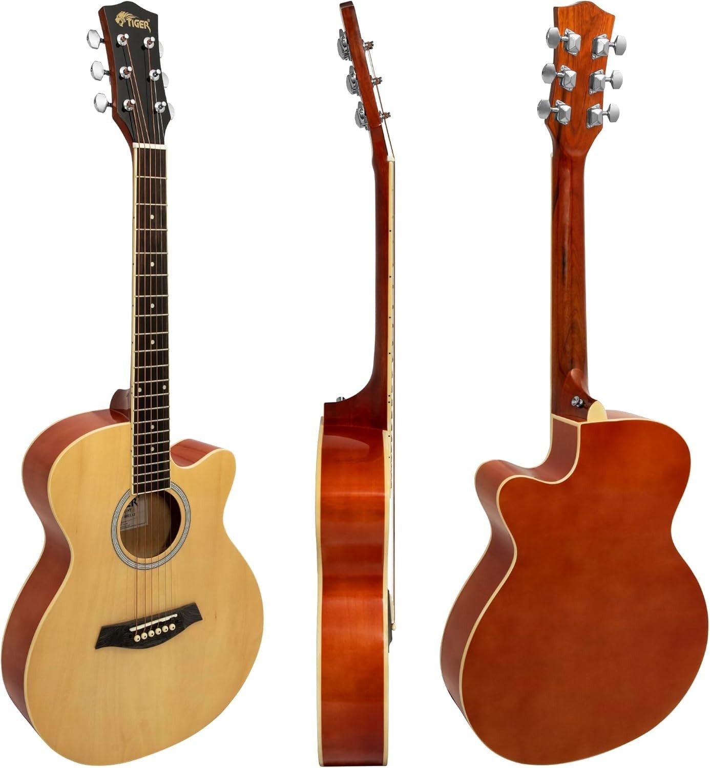 3/4 Size Acoustic Guitar Starter Kit Steel Strings with Bag Strap