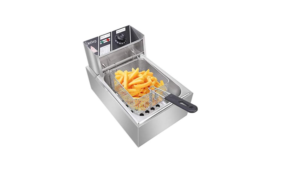 Electric Deep Fat Fryer 6L 2500W Stainless Steel Temp Control Basket