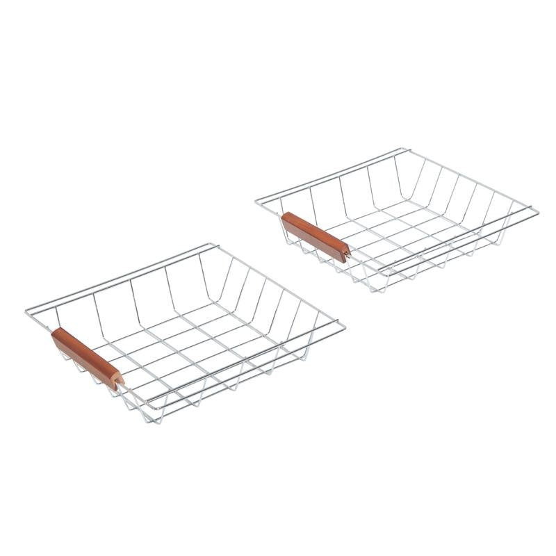 Wooden Kitchen Trolley with Wine Rack, Drawers & Tile Top – Honey Finish