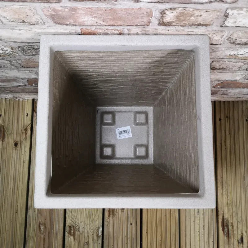 Tall Stone Effect Slate Garden Planter 45cm Indoor Outdoor Frostproof