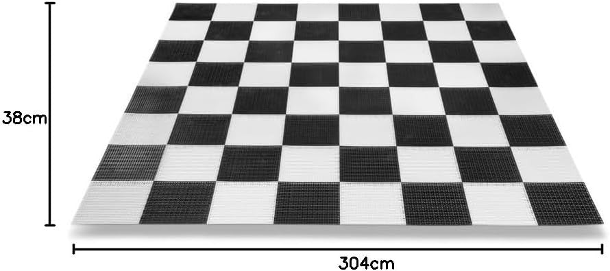 Giant 90cm Outdoor Mega Chess Set with Large Board | UV-Pro Chess for Garden Fun