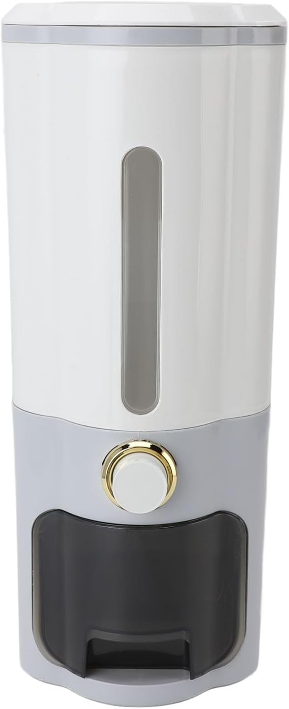 10KG PP Rice Dispenser Press Type Slim Grain Storage Container Cup