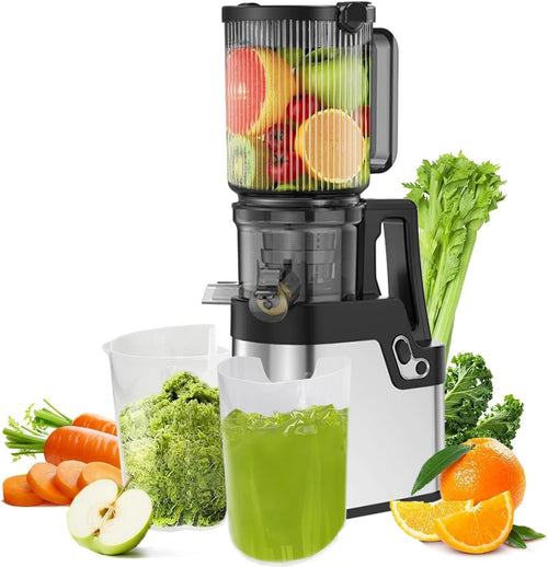 Cold Press Juicer 250W Slow Masticating Wide Feed Chute Quiet High Yield
