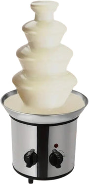 4 Tier Chocolate Fountain Stainless Steel Fondue Machine 4lb