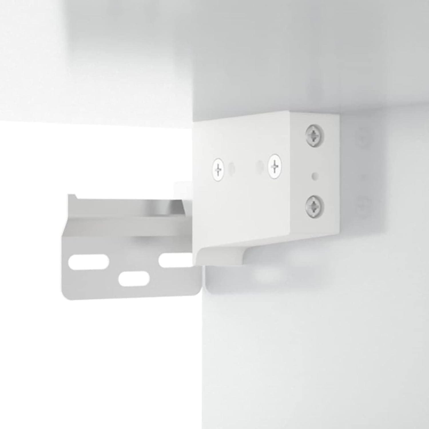Wall Cabinet Cupboard with Doors High Gloss White Storage Unit 69.5x52.5x90cm