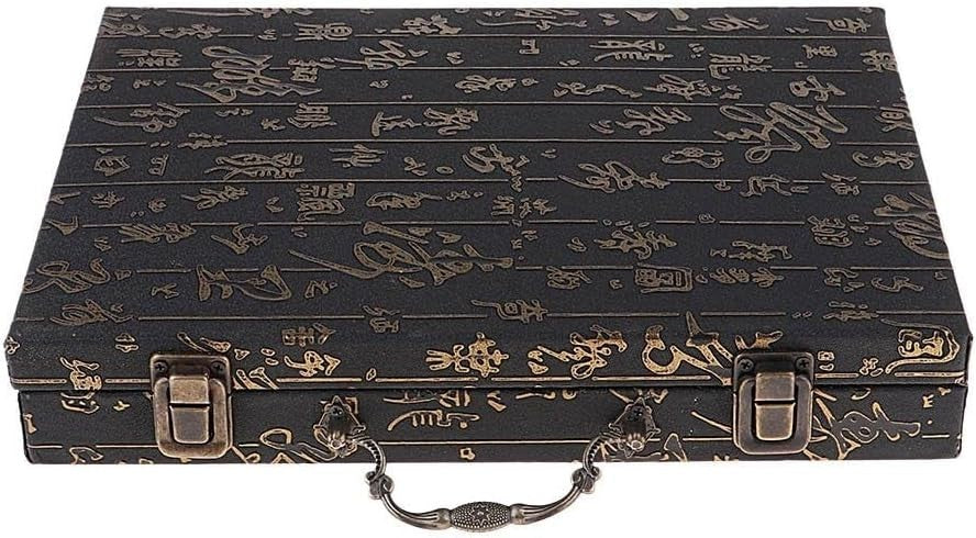 PU Case Chinese Chess Travel Set Wooden Xiangqi Classic Board Game