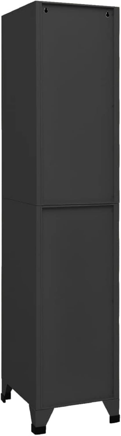 Metal Locker Cabinet 1 Door Storage Cupboard Secure Office Gym School 180cm