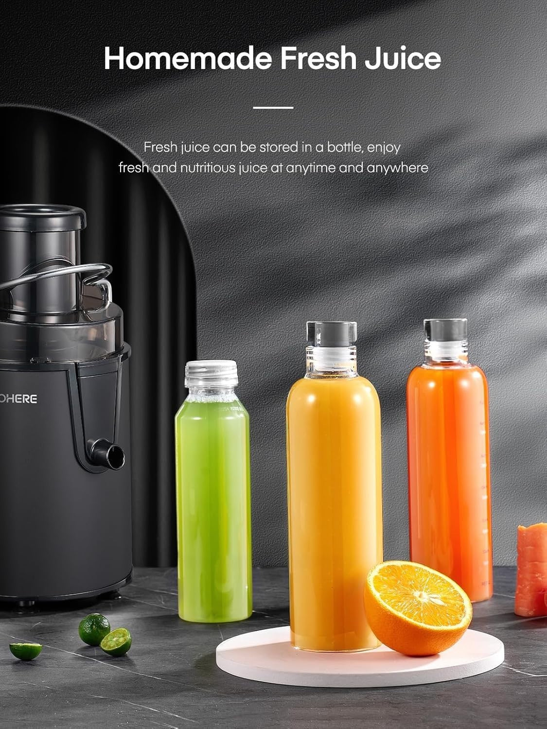 900W Centrifugal Juicer 3 Speed Wide Chute Fast Juice Extractor Whole Fruit