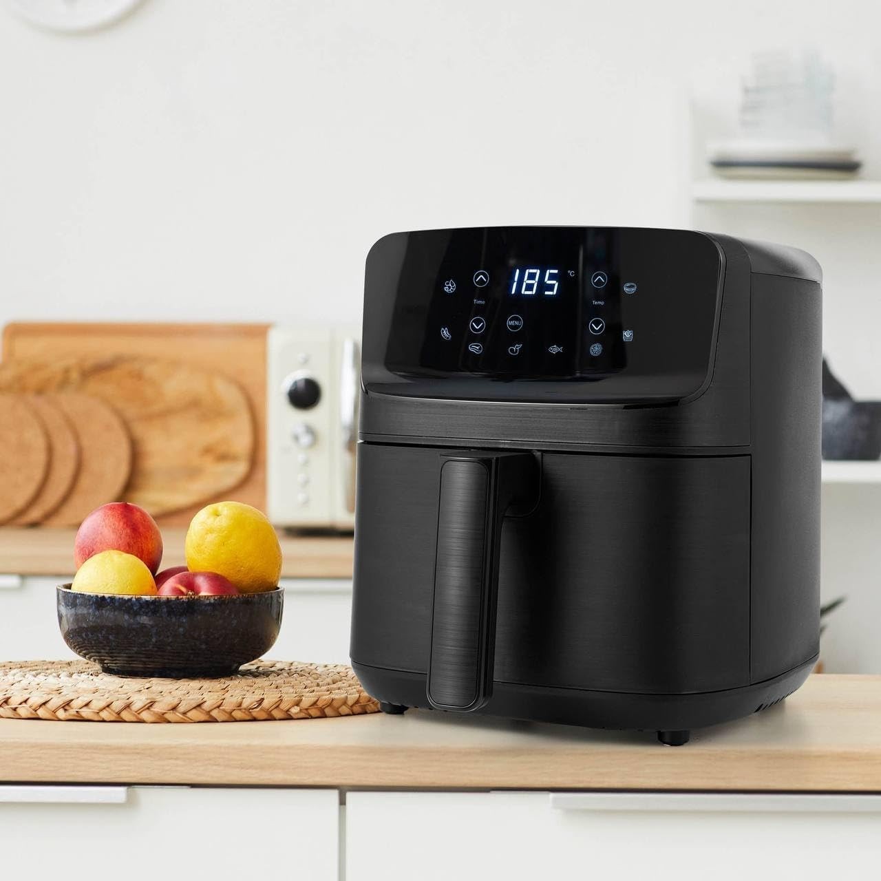 4.2L Digital Air Fryer 1500W Oil-Free Cooker 10-in-1 Touchscreen Rapid Air