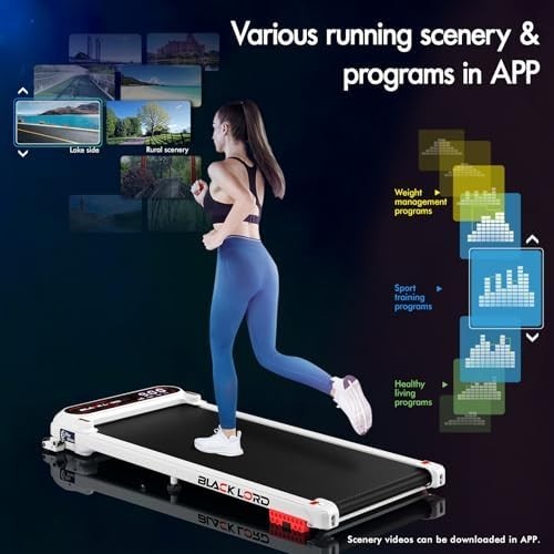 Home Walking Treadmill 3HP Under Desk Jogging Machine Portable