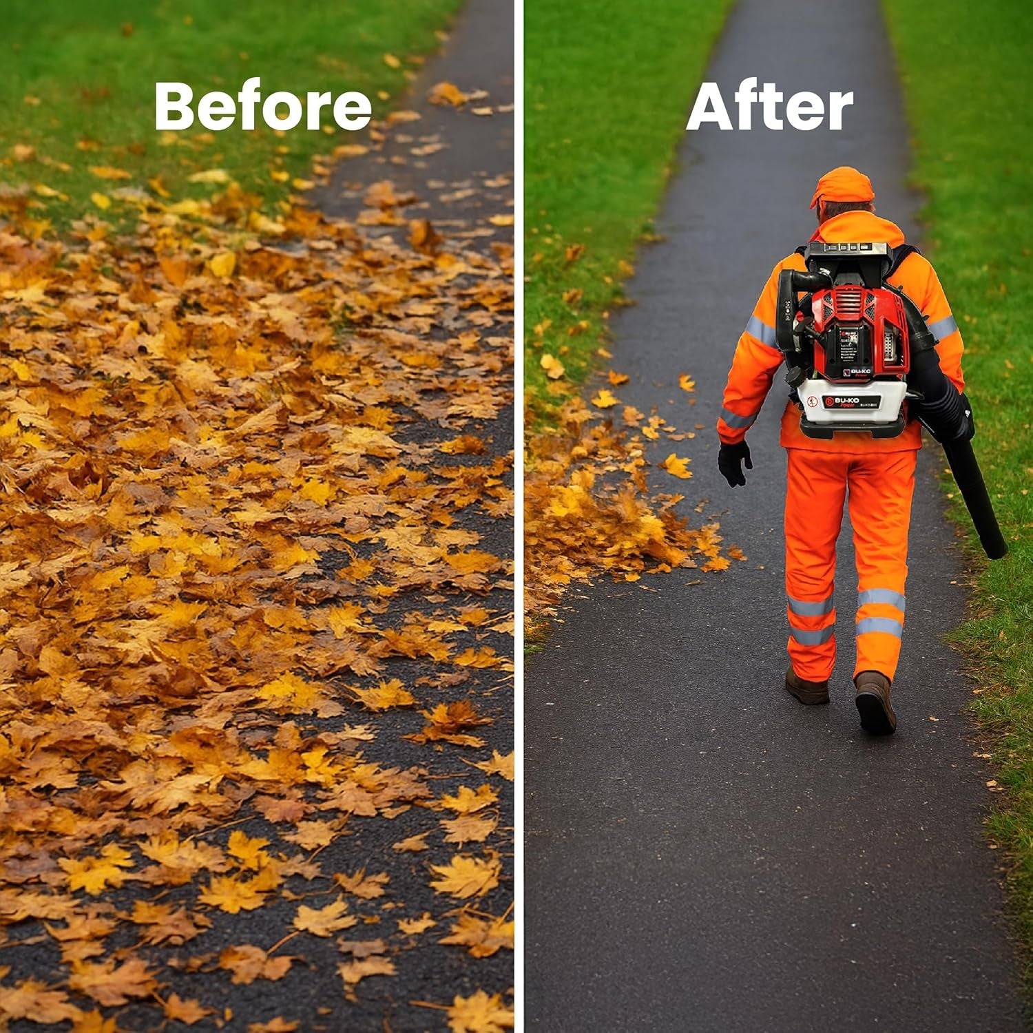 Petrol Backpack Leaf Blower 79cc 2-Stroke High Power Heavy Duty Garden