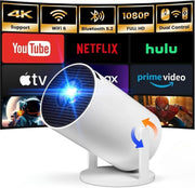 Android 11 Mini Projector WiFi Bluetooth 1080P 4K Support Portable
