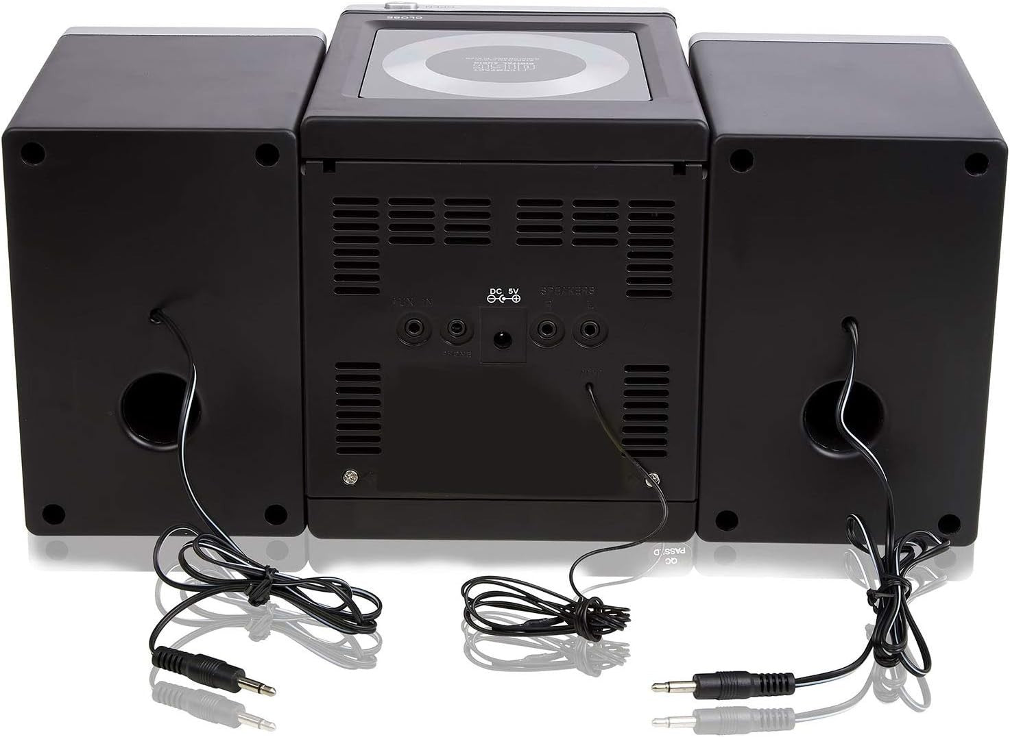 Mini HiFi Stereo System CD Player FM Radio AUX Clock Alarm Snooze Remote